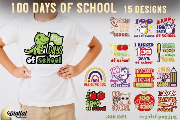 100 Days School SVG: Crafts & Graphics