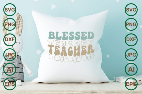 Blessed Teacher Retro SVG for Crafts & Graphics