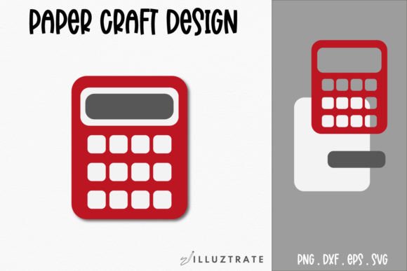 Calculator Paper Crafting SVG School Graphics