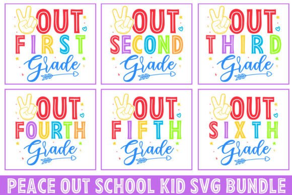 Graphics & Crafts: Peace Out Kindergartens Svg