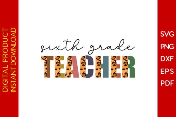 Leopard Teacher Graphics for Crafts