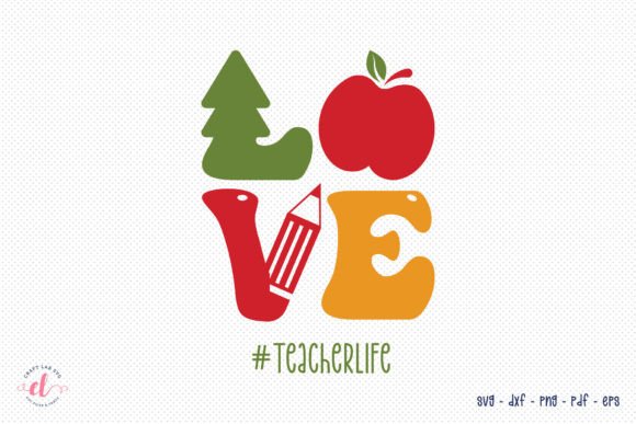 Love, Teacher Christmas SVG: Crafts & Graphics