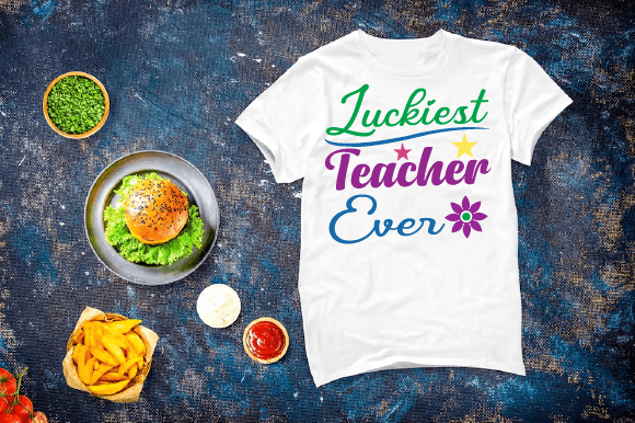 Luckiest Teacher SVG for Crafts & Graphics