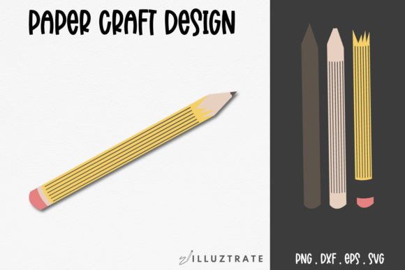 Pencil Paper Crafting SVG: Graphics for Crafts