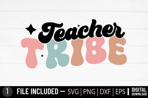 Retro Teacher Graphics for Crafts
