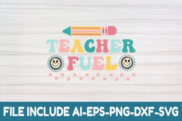 Reviewing Teacher Fuel Retro SVG for Embroidery