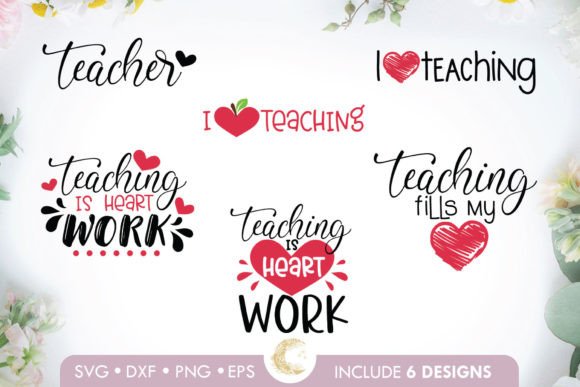 Teacher Love Bundle: Graphics for Crafts