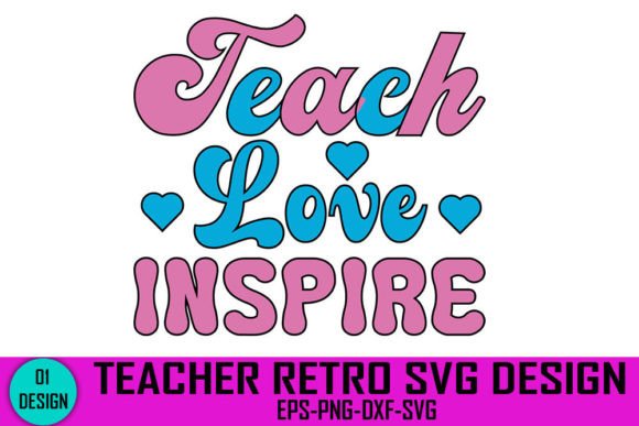 Teacher Retro Svg D: Graphics for Crafts